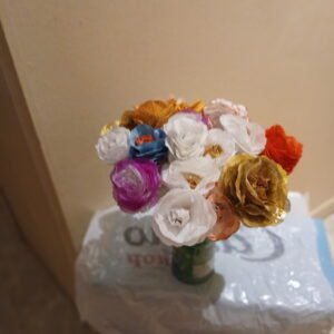 Rose en papier