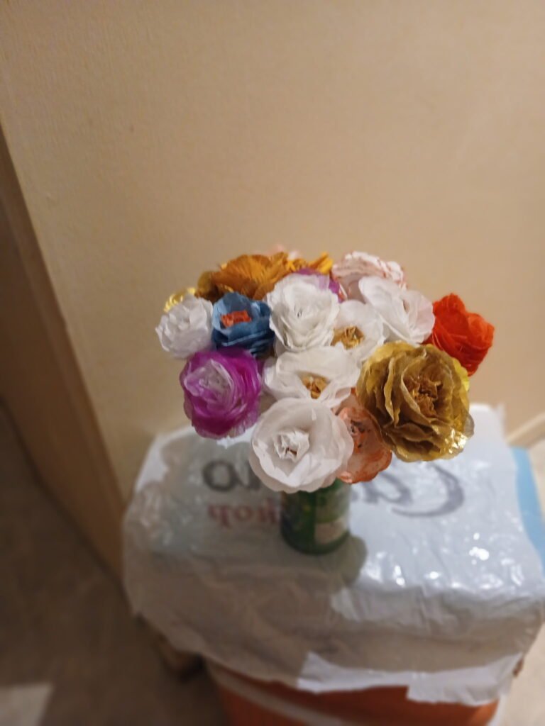 Rose en papier